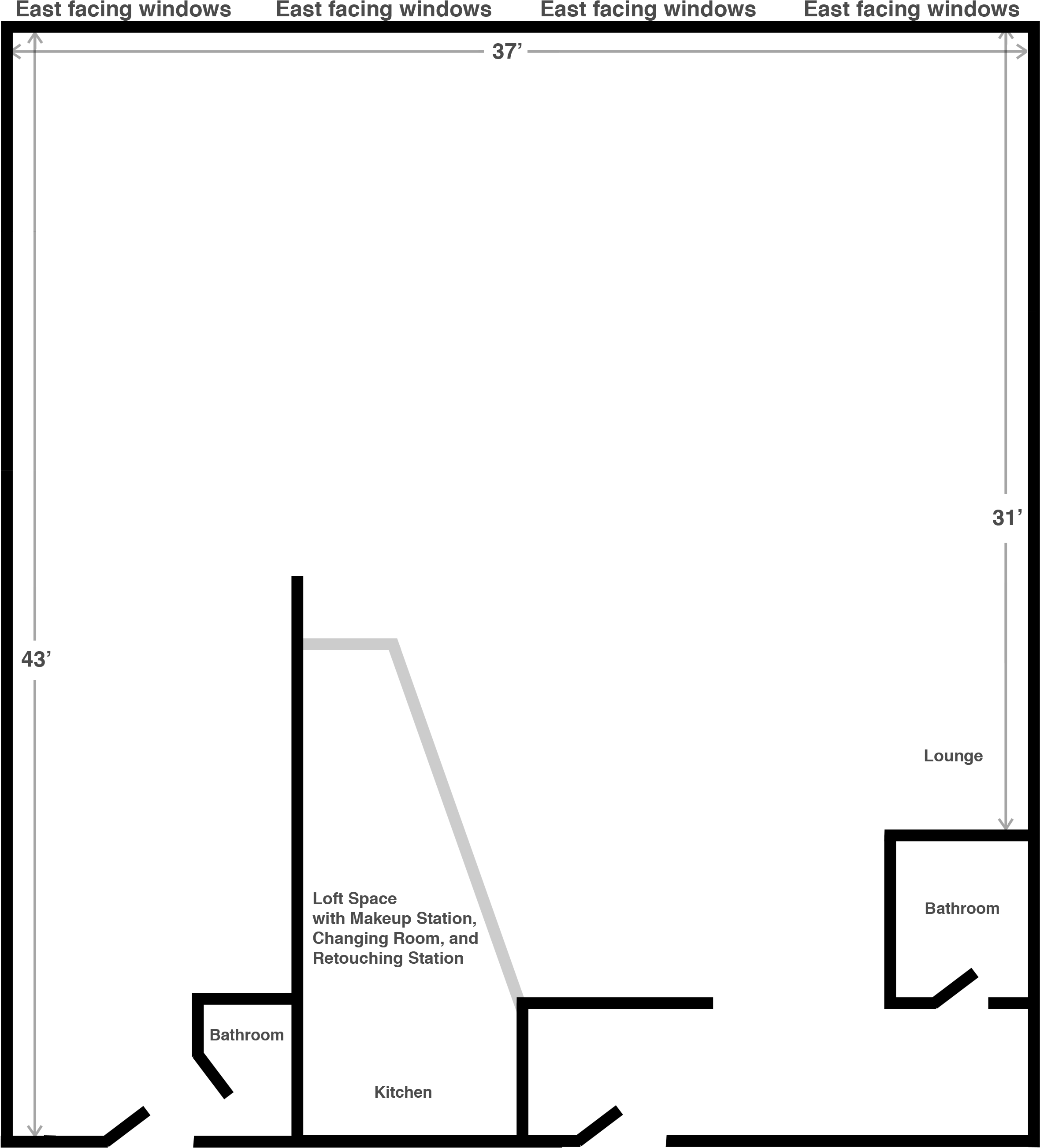 Studiofloorplan (2550x3300), Png Download