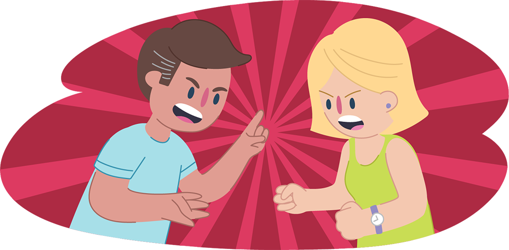 Parents Hurting Each Other (1000x491), Png Download