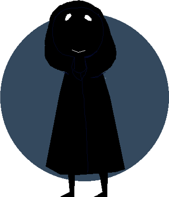 The Hooded Figure Smiles (1000x1000), Png Download