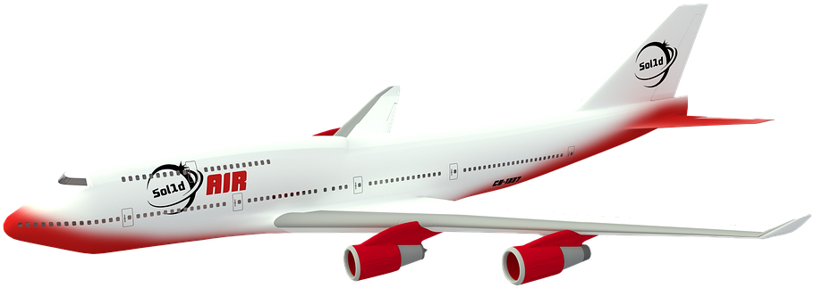 Laminated Poster Jet Aircraft Passengers Fly Boing (960x540), Png Download