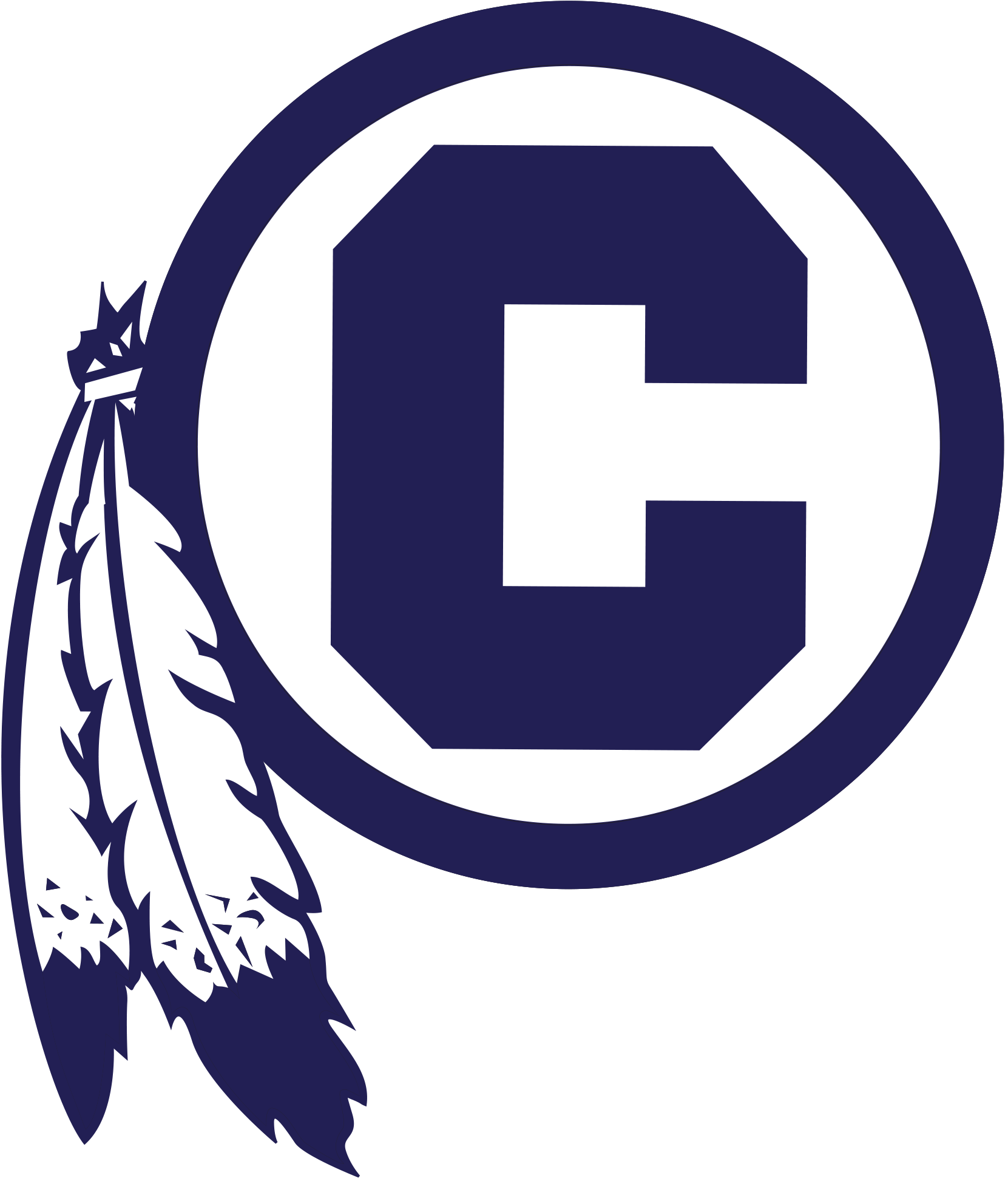 Central Feathered C (1887x2046), Png Download