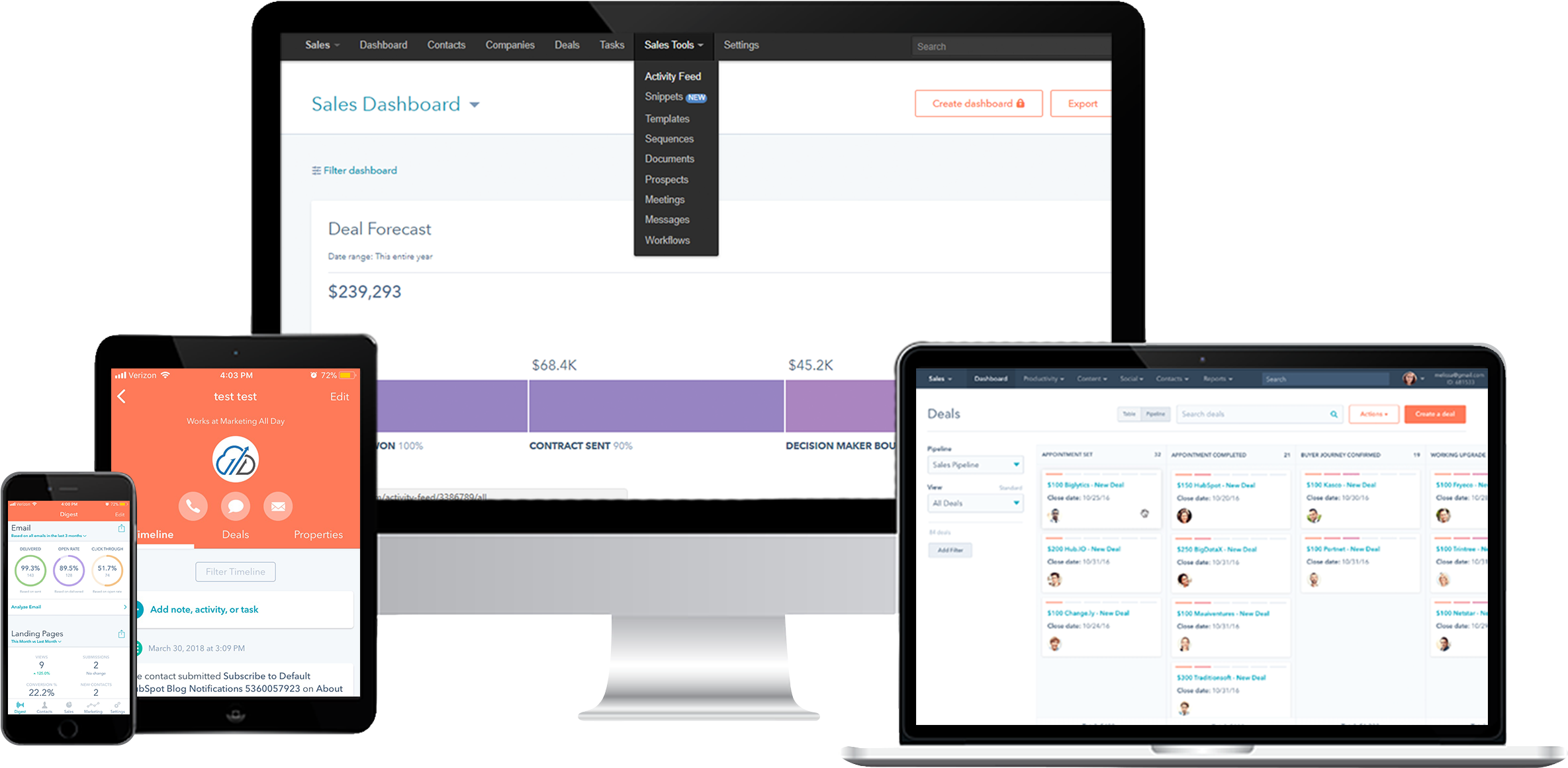 Hcm Sales Software (2417x1231), Png Download