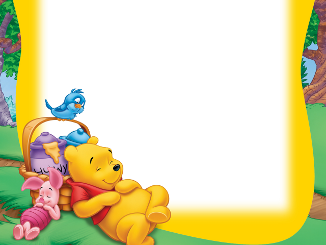Frame Clipart Winnie The Pooh (640x480), Png Download