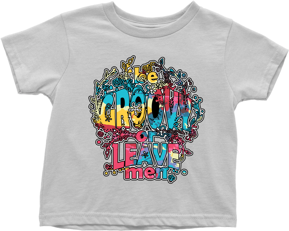 Be Groovy Or Leave Man Toddler T-shirt (1024x1024), Png Download