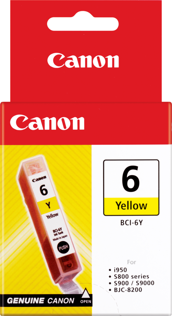 Bci6y Yellow Ink Printer Consumable (558x1024), Png Download