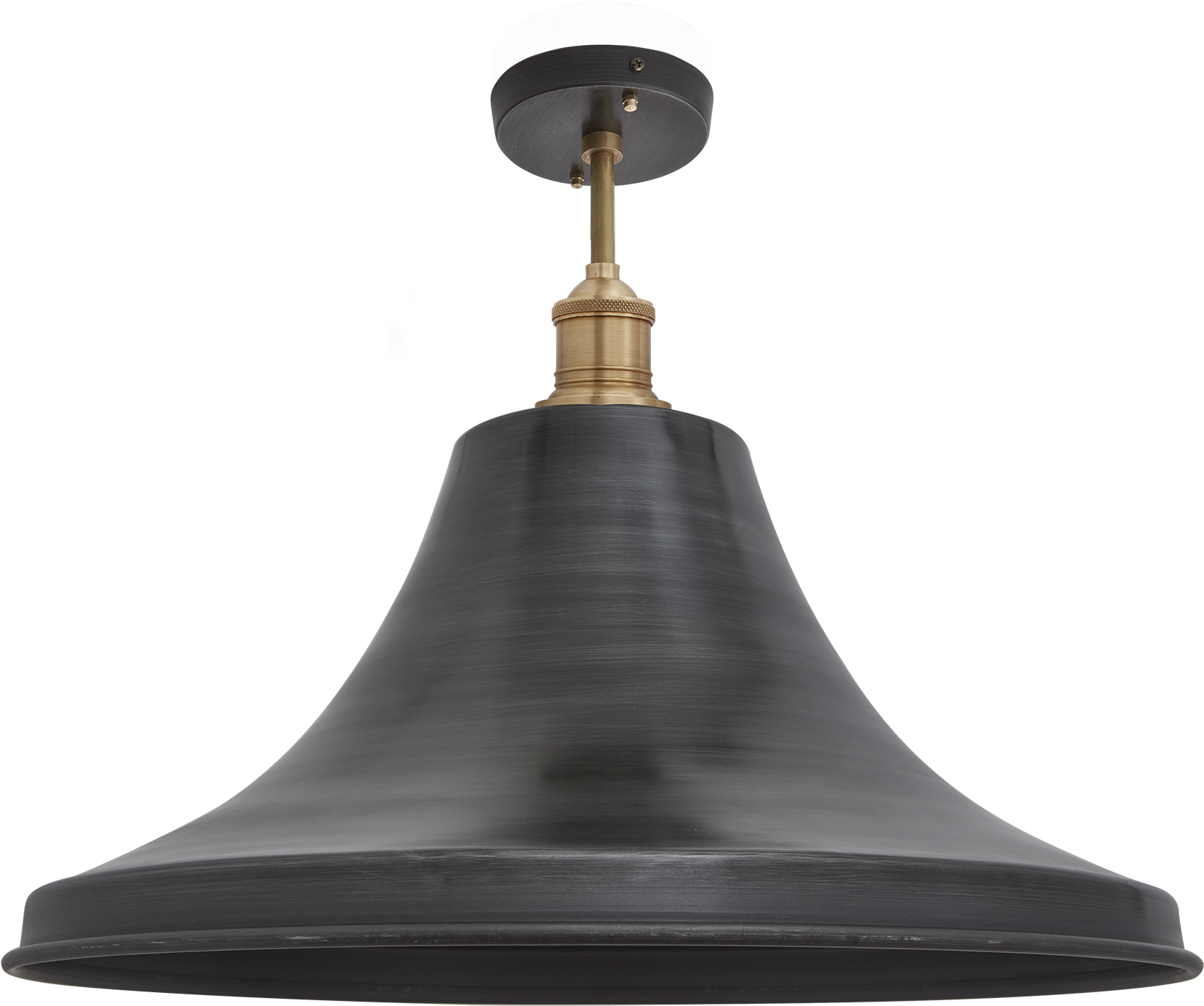 Brooklyn Giant Bell Flush Mount (2042x2042), Png Download