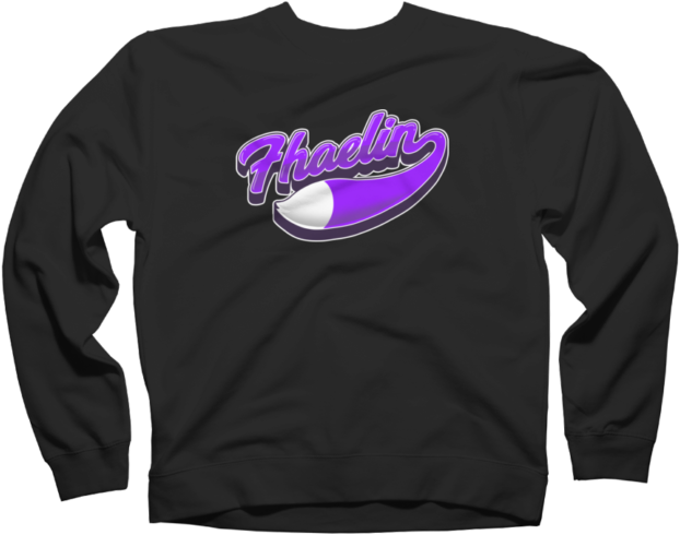 Fox Tail Script Fleece Sweatshirt (650x650), Png Download