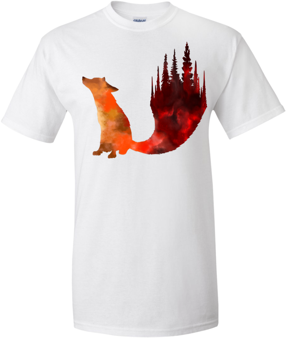 Fox Tail Tall T-shirt (1155x1155), Png Download