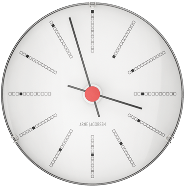 Aj Clock By Arne Jacobsen (700x700), Png Download
