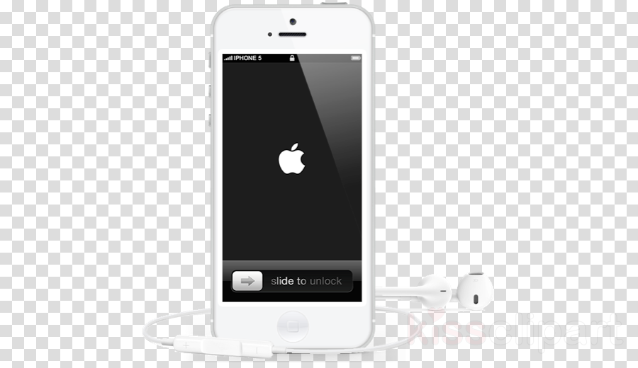 Iphone With Headphones Transparent Clipart Iphone 5 (900x520), Png Download