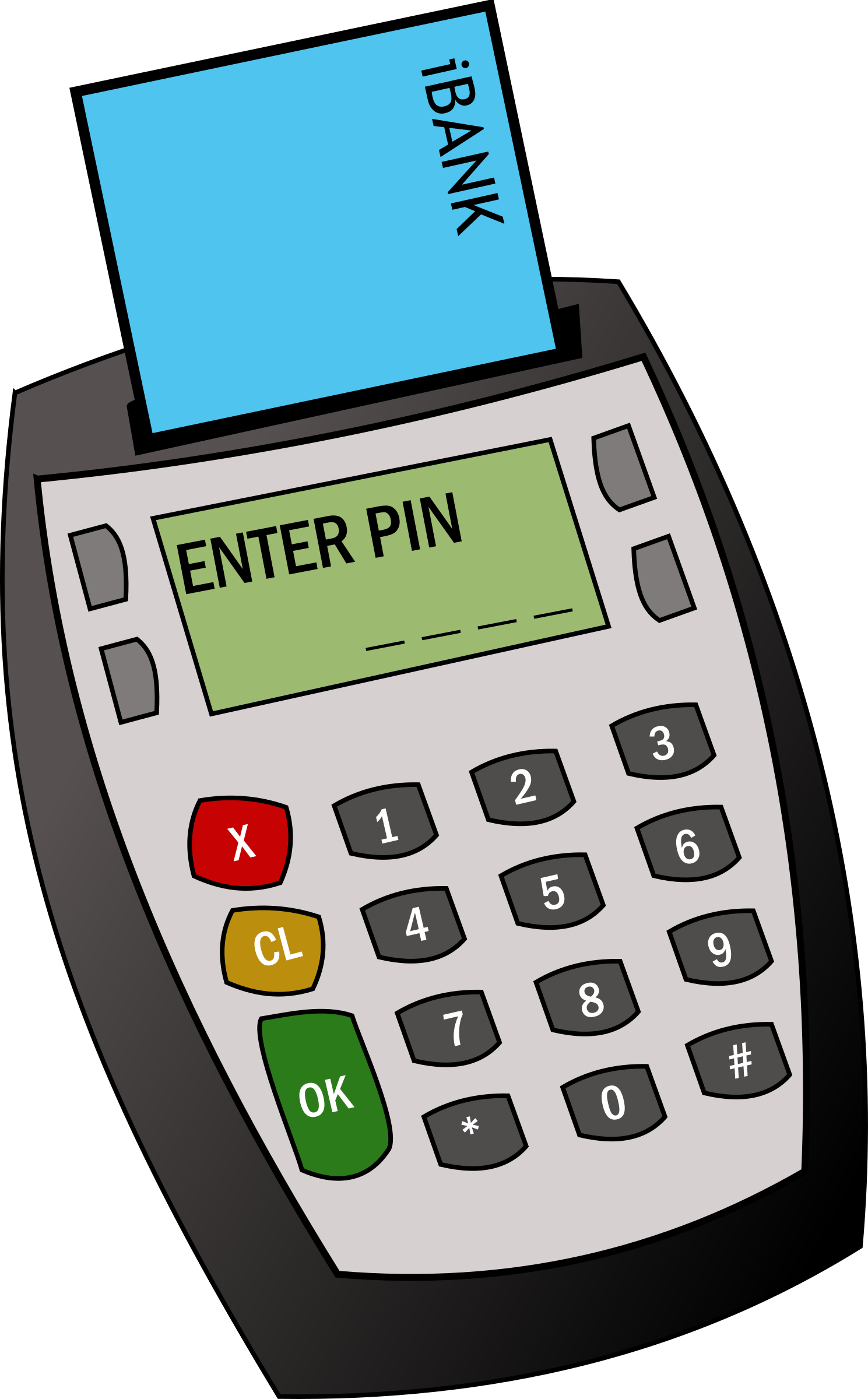 This Free Icons Png Design Of Chip And Pin Machine (1489x2400), Png Download
