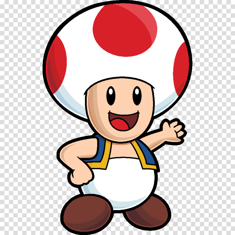 Mario Mushroom Cartoon Clipart Toad Paper Mario Mario (900x900), Png Download