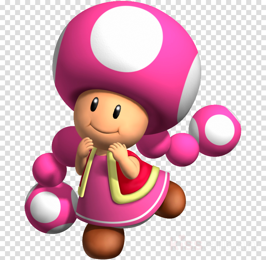 Toadette Mario Clipart Toad Princess Peach Wii U (900x880), Png Download