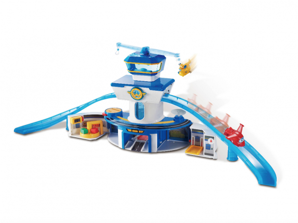 Super Wings World Airport Control Tower Playset With (600x600), Png Download