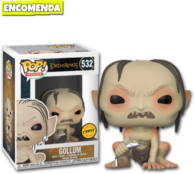 Funko Pop O Senhor Dos Anéis Gollum Chase Loja Tsc (800x800), Png Download