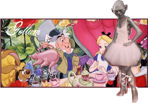 Voila Mon Test De Gollum Au Pays Des Merveilles J'ai (800x435), Png Download