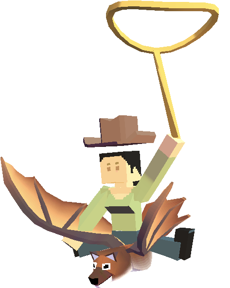 Flying Foxie Icon (505x670), Png Download