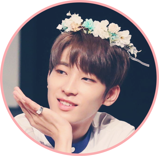 Wonwoo Svt Svtwonwoo Seventeen Flowercrown Freetoedit (663x650), Png Download