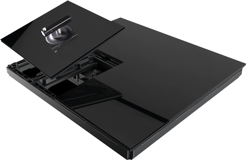 Bm4 Black Marble Floor (913x598), Png Download