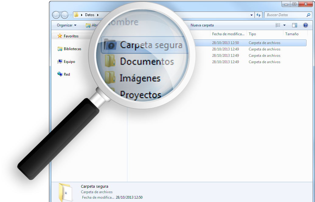 Carpeta Segura (1070x664), Png Download