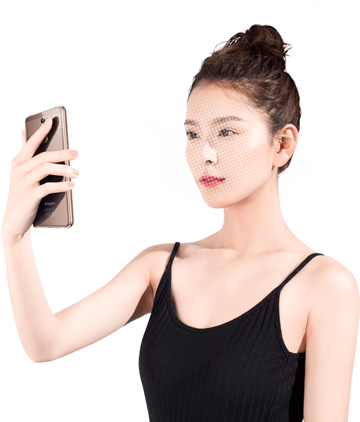 Enabled By Sensetime For Facial Recognition With (779x866), Png Download