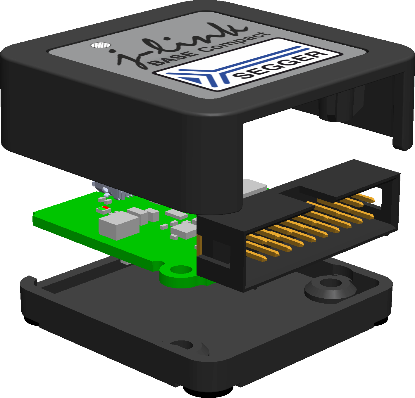 J-link Base Compact Assembly (1419x1362), Png Download