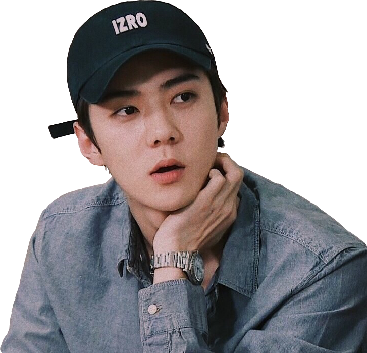 Exo Exol Sehun Kpop Sticker Cute Freetoedit (727x699), Png Download
