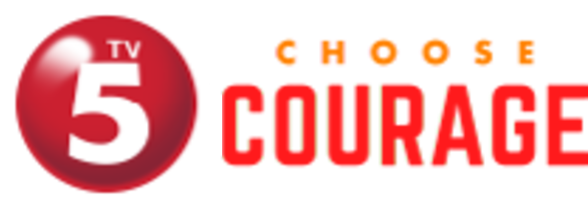 Tv5 Choose Courage Logo 2017 (1198x439), Png Download