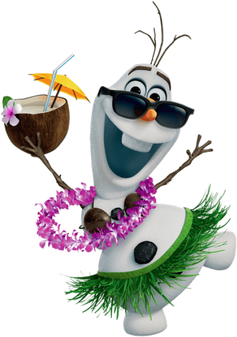 Download Olaf Hawaiian Frozen Clipart Png Photo (480x678), Png Download