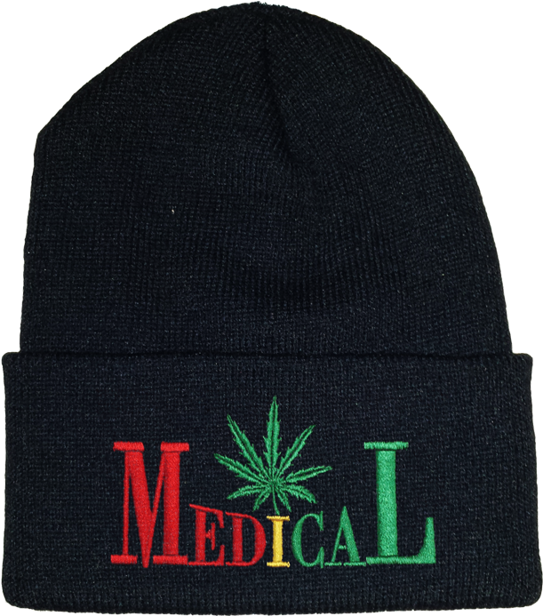 Medical Marijuana Beanie Hat (864x799), Png Download
