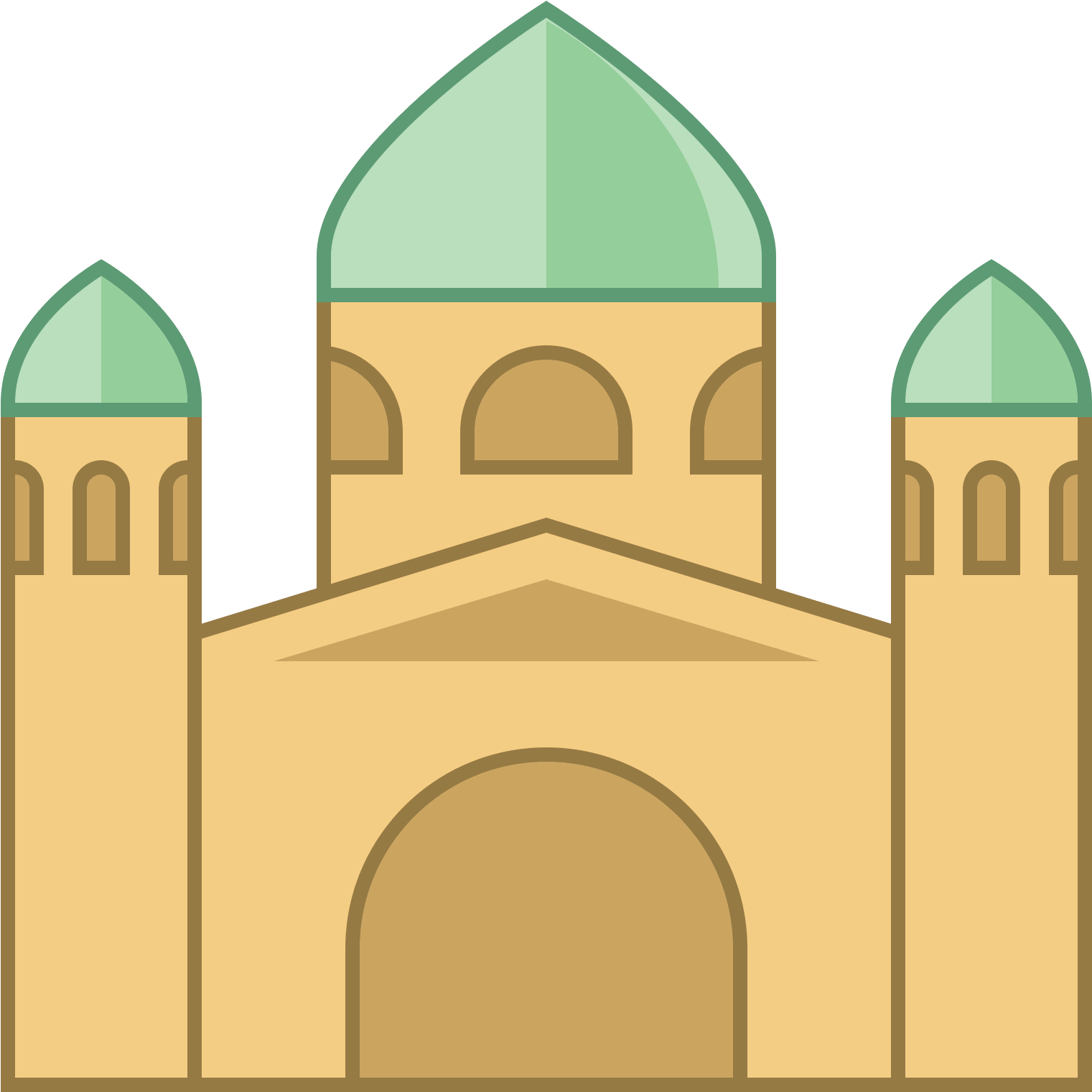 The Icon Is A Logo Of Basilica (1600x1600), Png Download