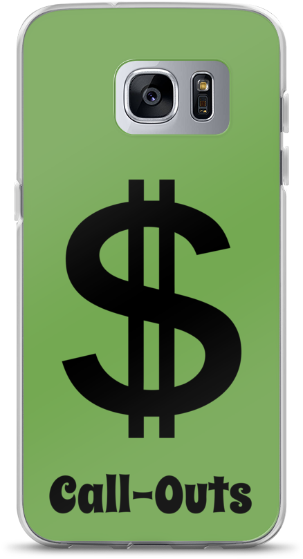 Money Call-outs Samsung Case (1000x1000), Png Download