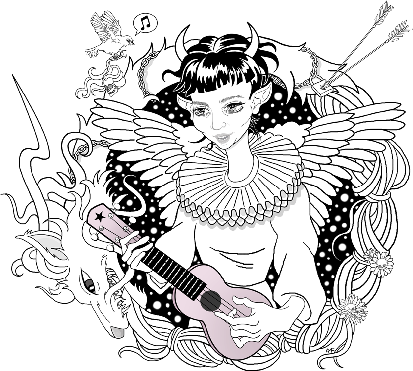 Graphic Free Download Drawing Prints Tumblr (840x840), Png Download