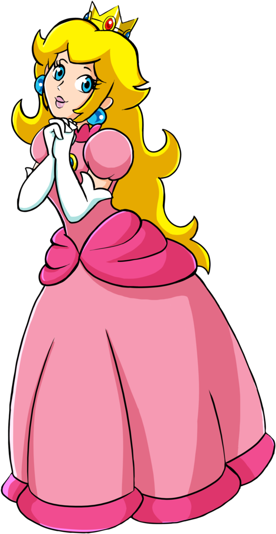 Princess Peach Clipart Original Design (698x1144), Png Download