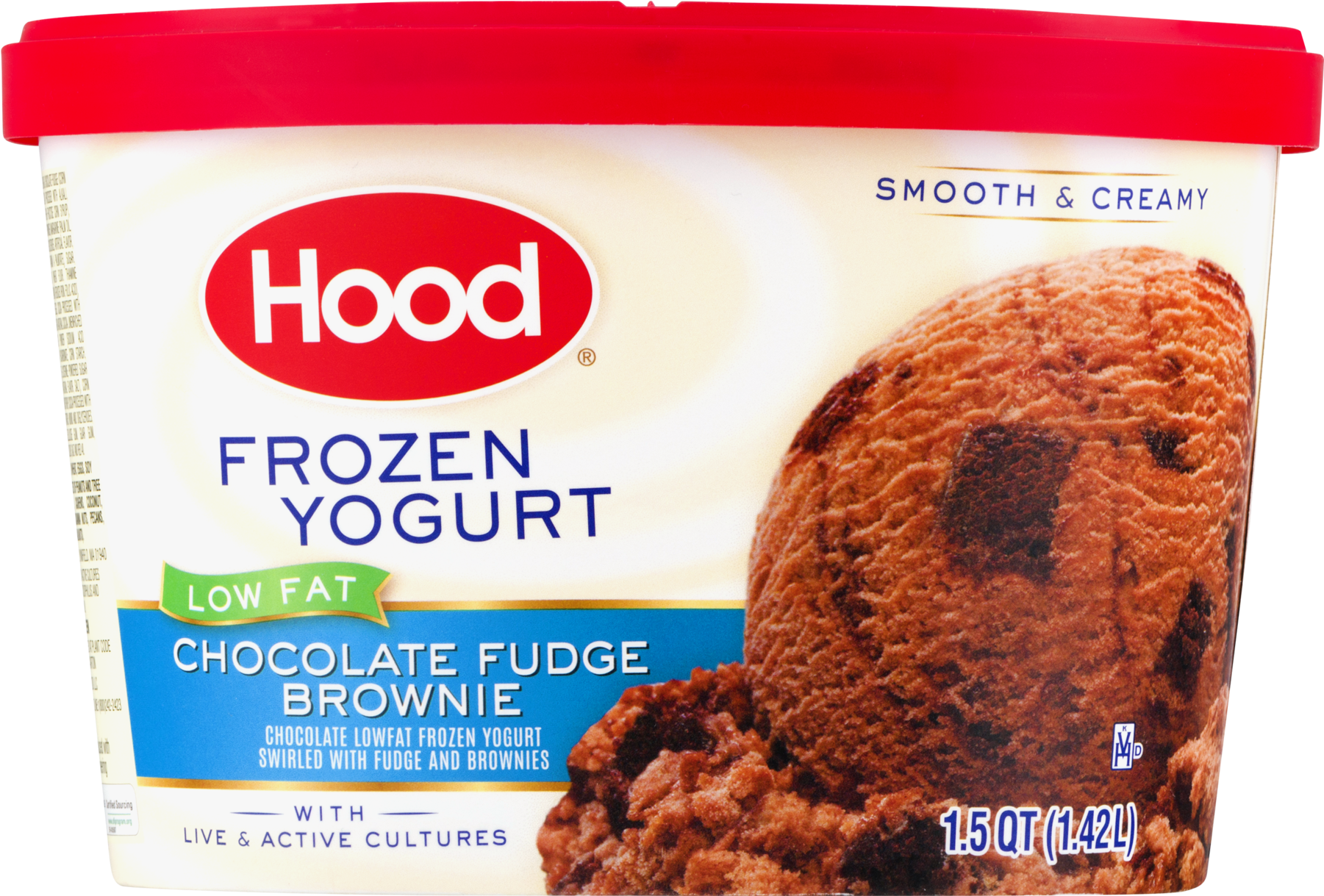 Hood® Low Fat Chocolate Fudge Brownie Frozen Yogurt (1800x1800), Png Download