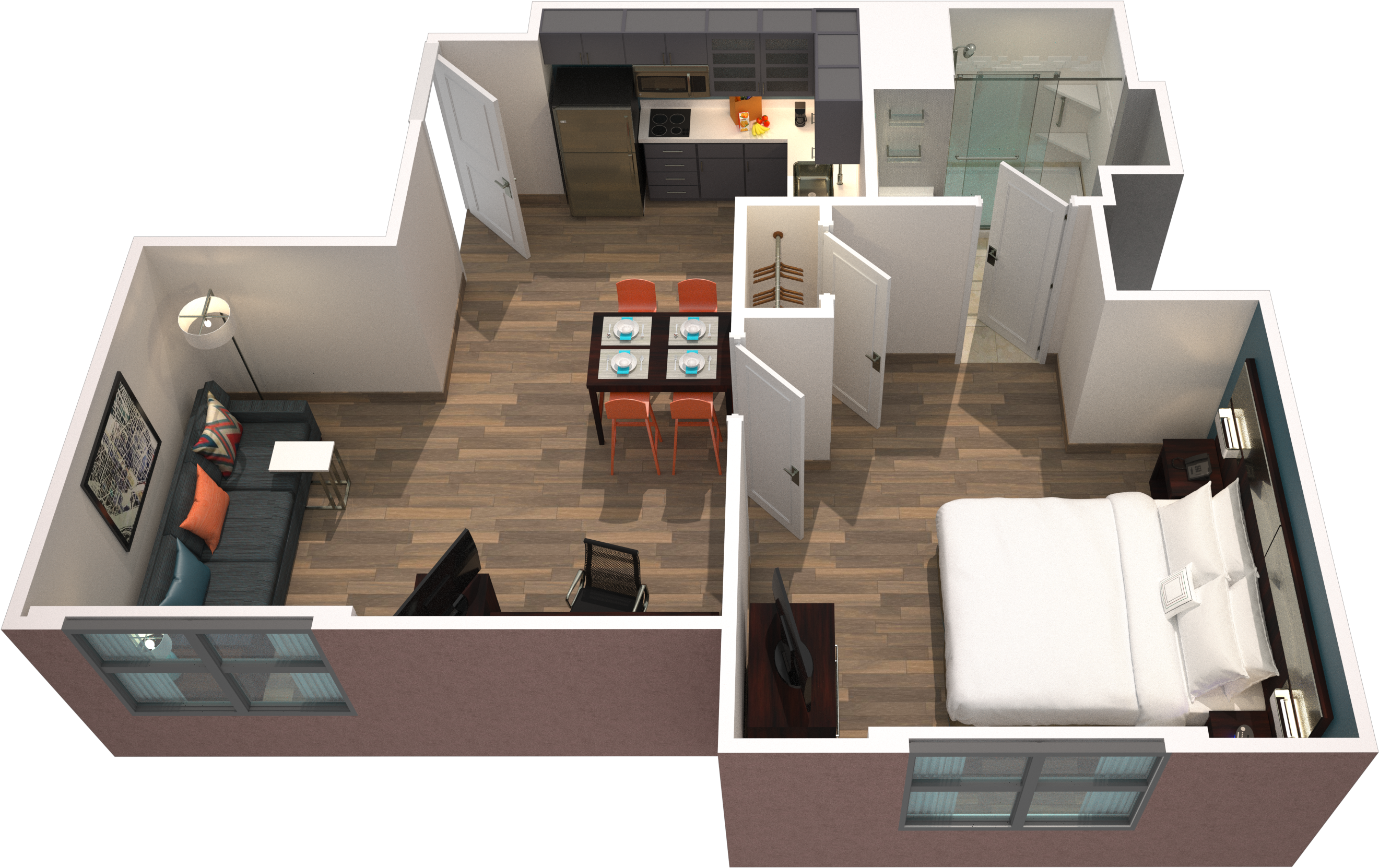 Residence Inn Washington Capitol Hill Navy Yard King (4000x1840), Png Download