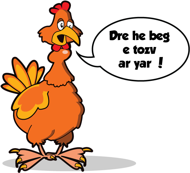 Poule-bretonne (842x595), Png Download
