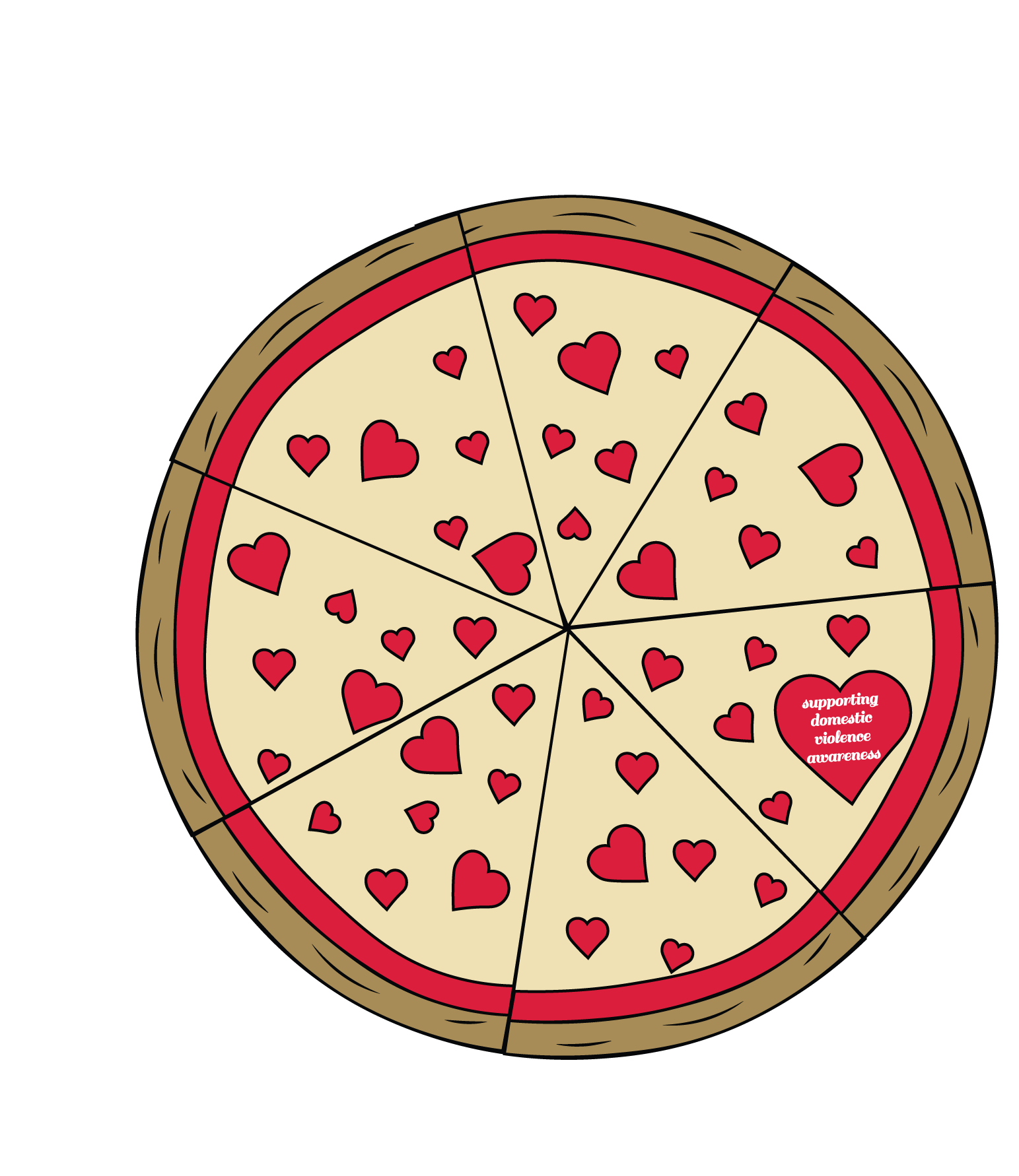 Pizza Pie With Alpha Chi Philanthropy (1800x1800), Png Download