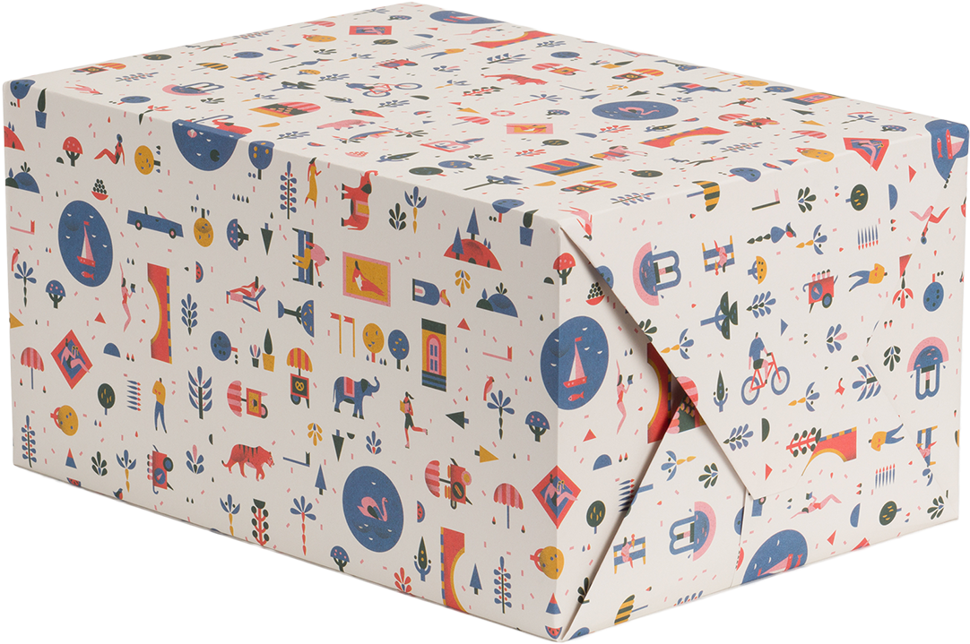 Central Park Light Gift Wrap (1400x1500), Png Download