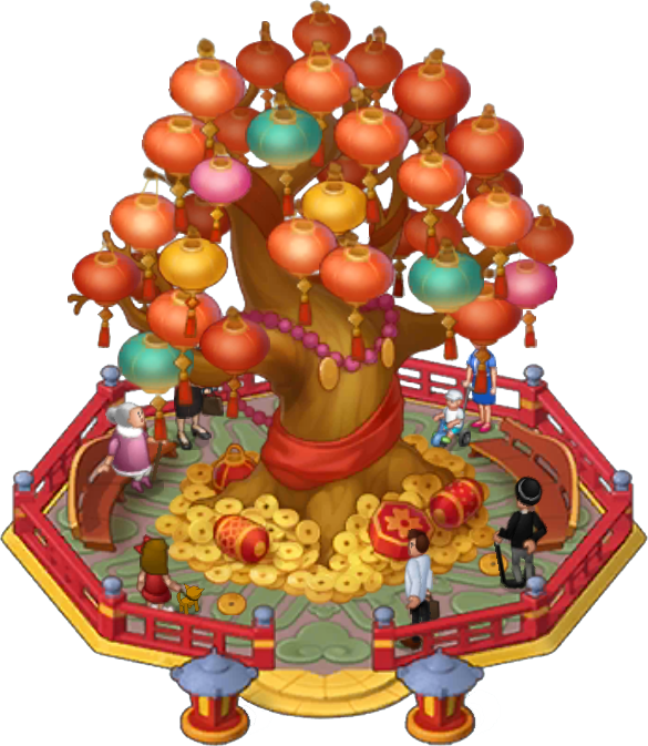 Tree Of Light Stage 5 - Township Events Decoration Game (585x673), Png Download