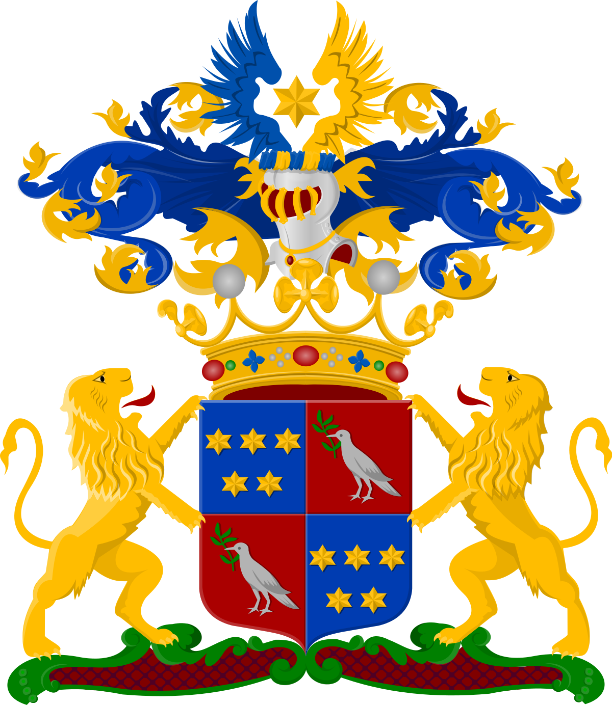 Den Bosch Family Crest (1200x1384), Png Download