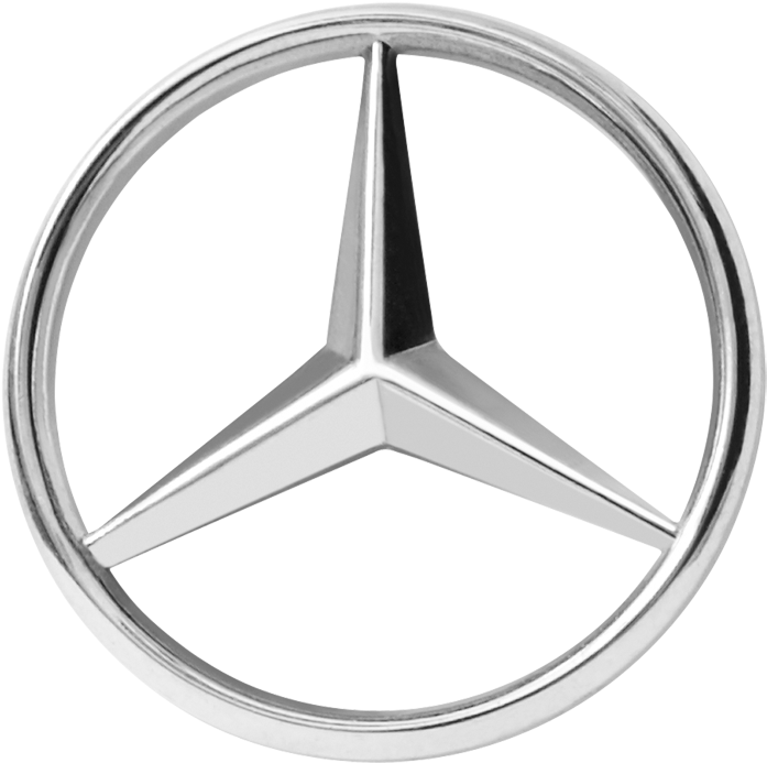 Free Icons Png - Mercedes Logo Png (1000x1000), Png Download