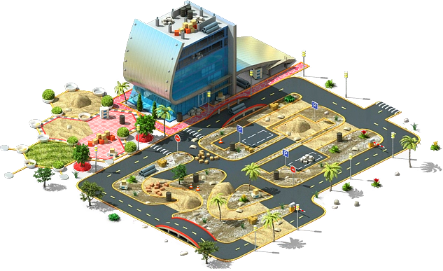 Driving School Construction - School (633x387), Png Download