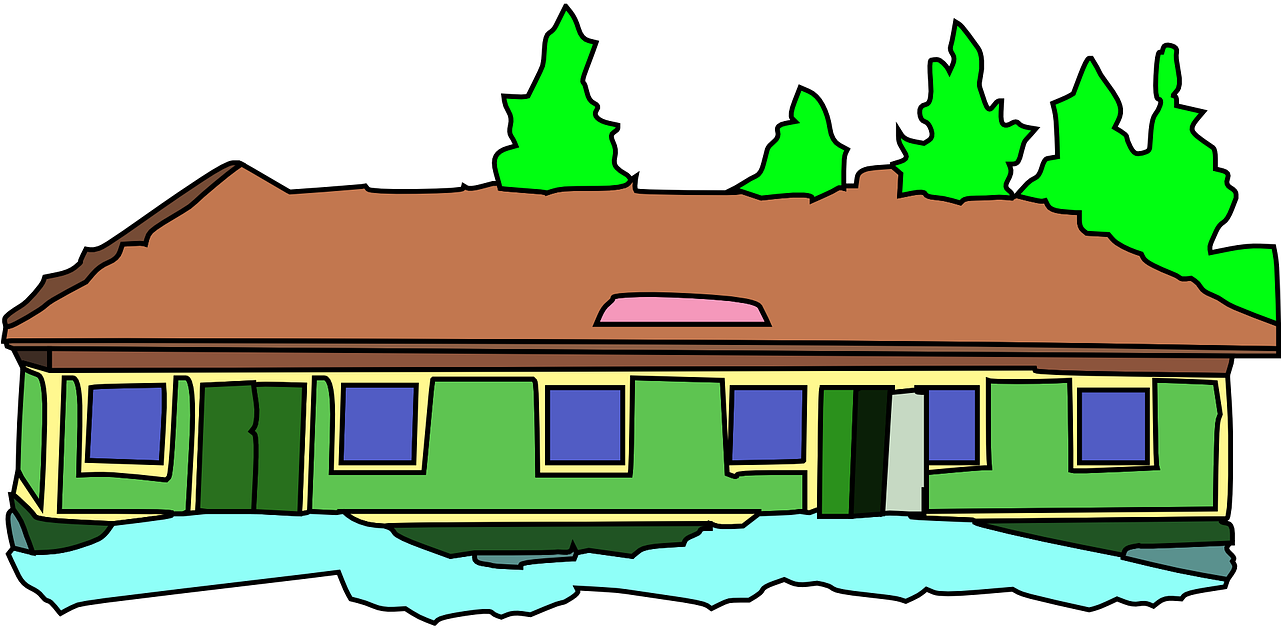 School Building Clip Art (600x291), Png Download