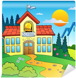 School Building Clip Art (400x400), Png Download