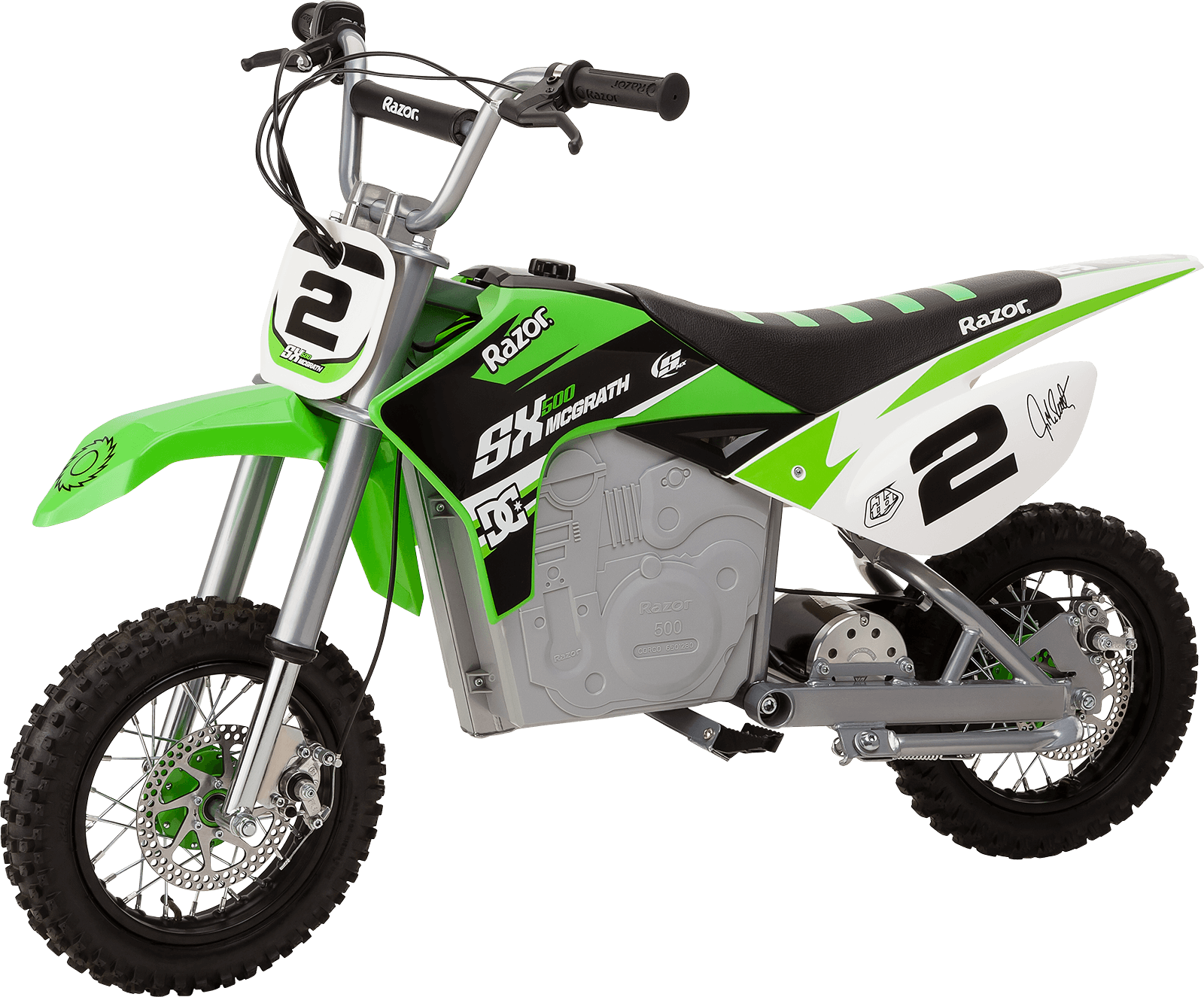 Electric Rides Sx500 Dirt Rocket Mcgrath - Green Razor Dirt Bike (1600x1325), Png Download