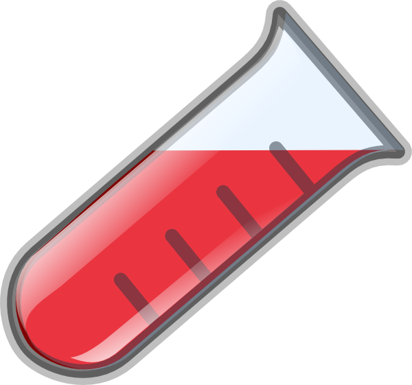 Clip Art At Clker Com Vector Online - Red Test Tube Vector (600x561), Png Download