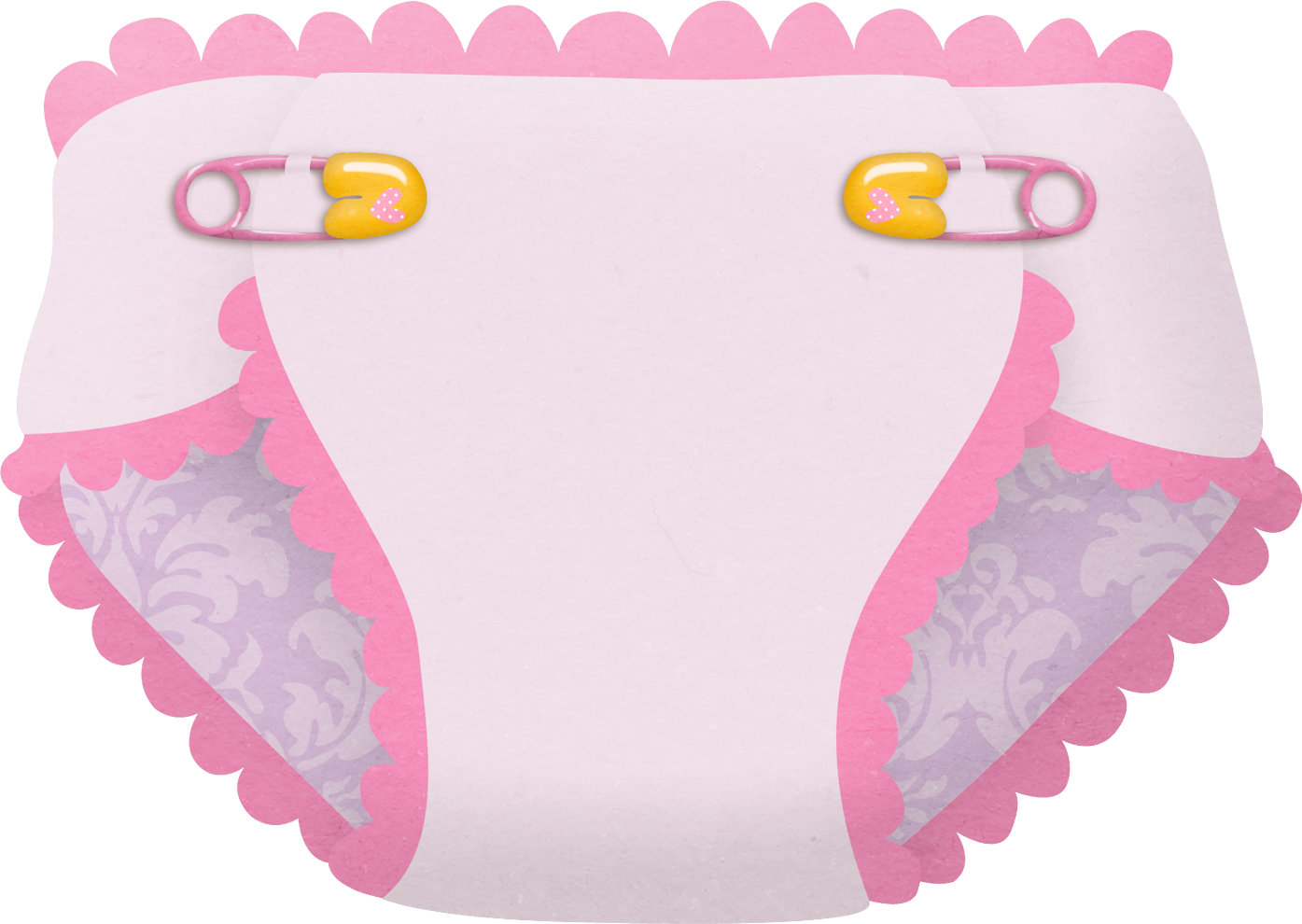 Diaper Clipart Free Images 2 Clipartix Baby Shower - Pink Baby Diaper Clipart (912x647), Png Download