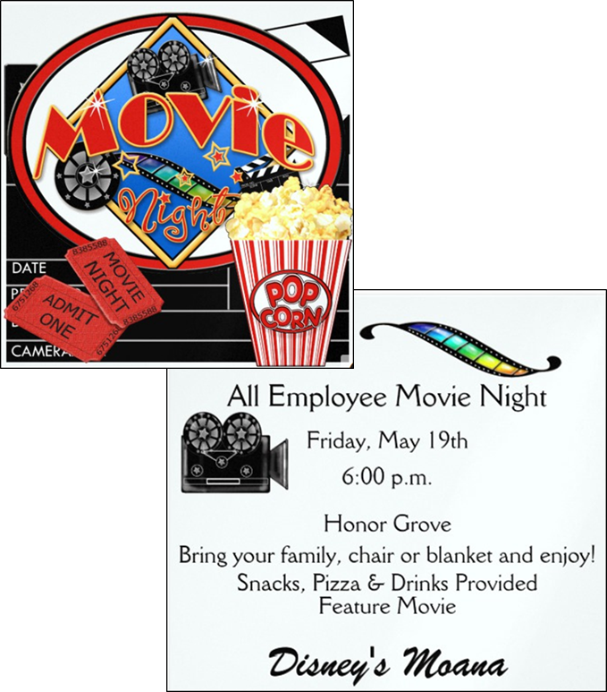 All Employee Movie Night - Movie Night (679x773), Png Download