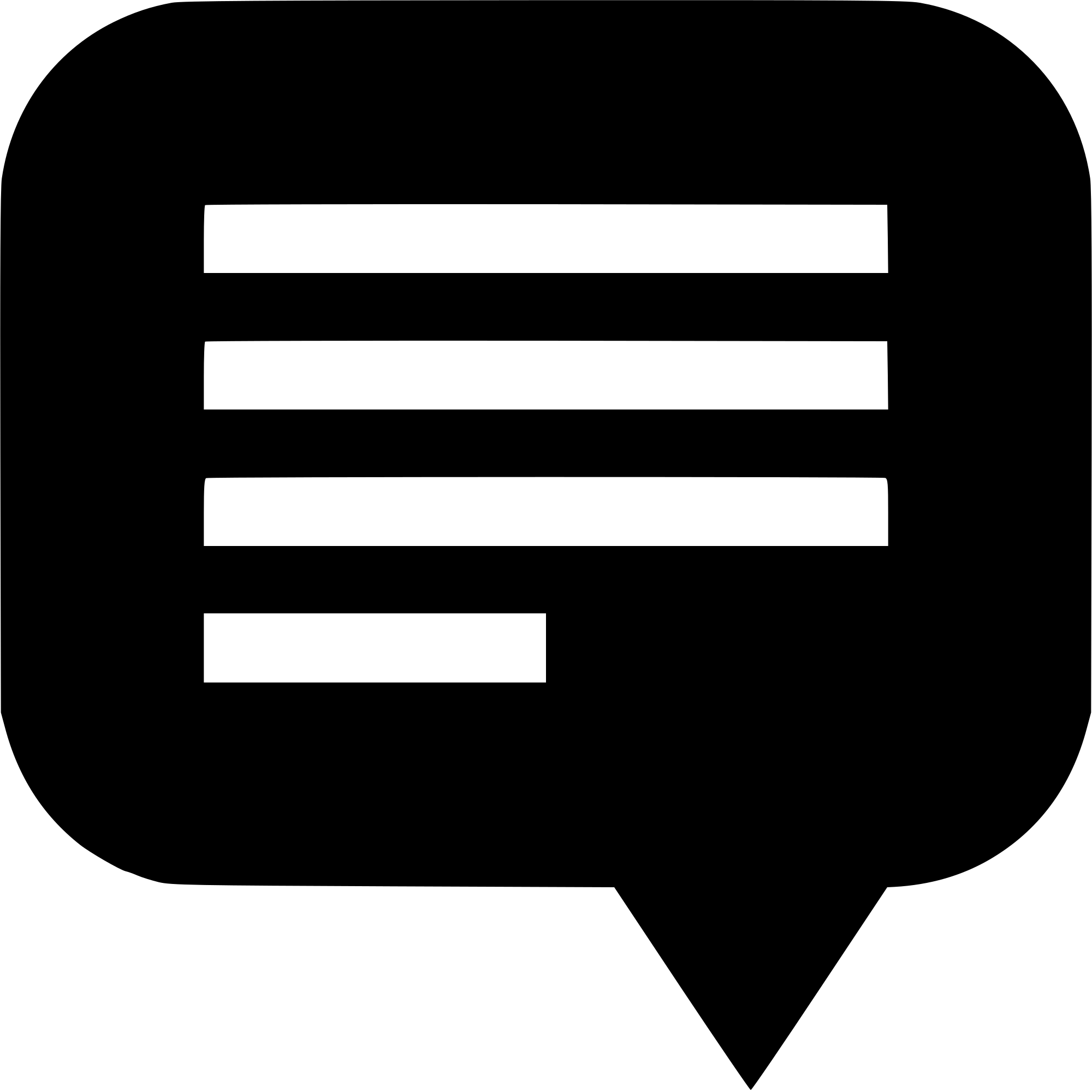 Open - Text Icon Black And White (2000x2000), Png Download